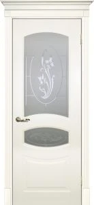 Межкомнатная дверь Смальта 02 Слоновая кость ral 1013 