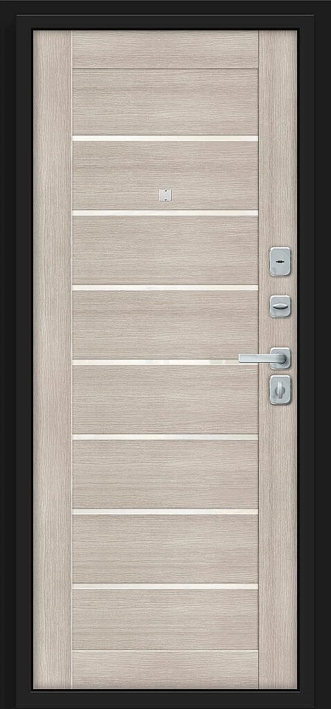 Входная дверь Прайм/BChrome Almon/Cappuccino Melinga BR6166