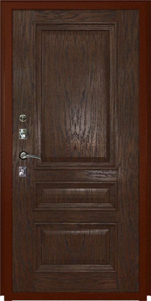 Входная дверь ДвериПРО L Термо Фараон-2 (16мм, мореный дуб) DPRO195855 внутренняя сторона